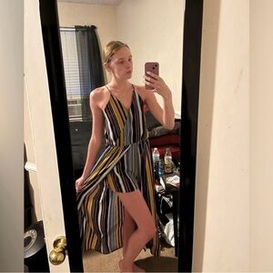 Rue 21 Striped Multicolor Maxi Dress